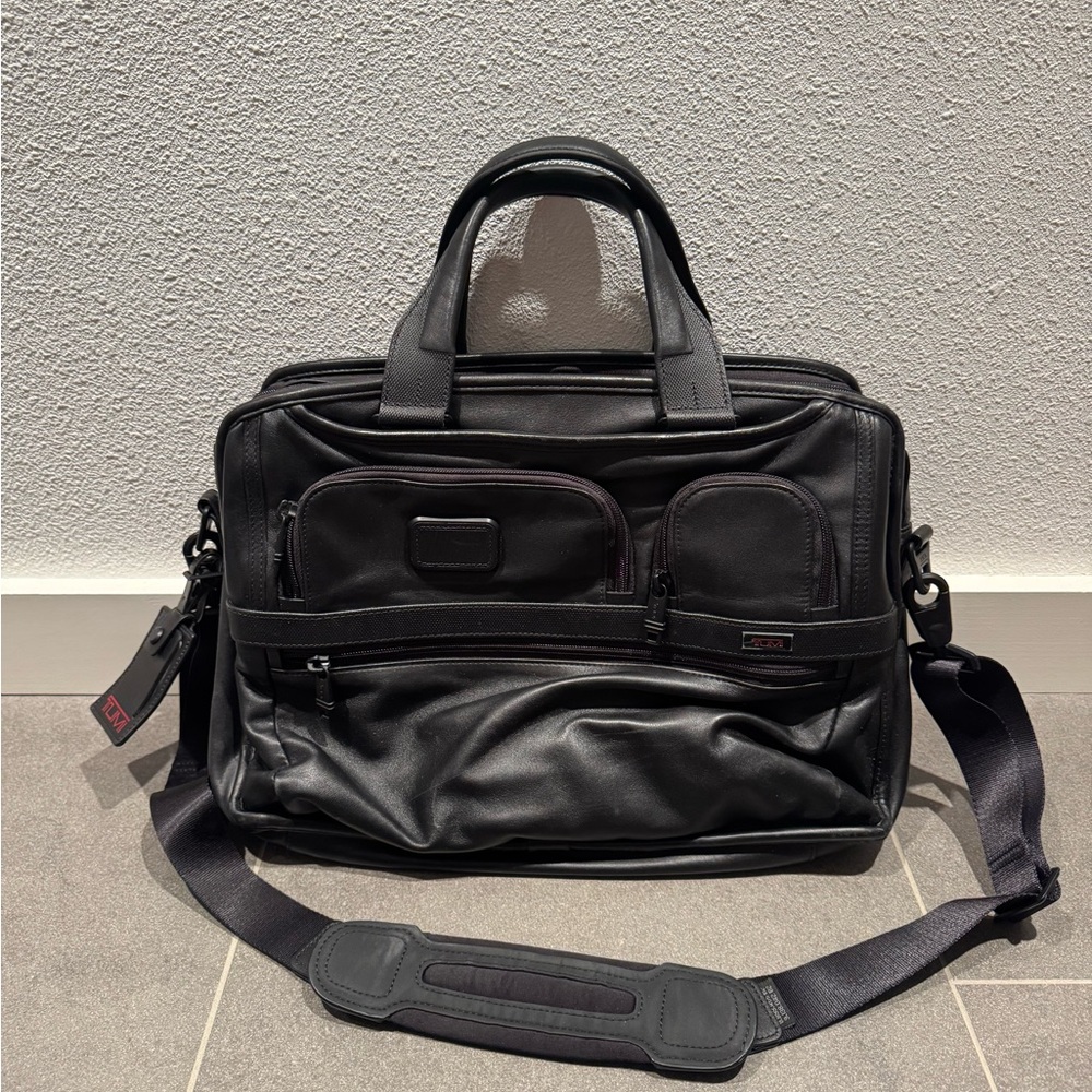 Black Leather Men's Bag